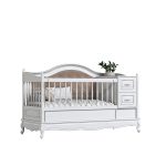 تختخواب نوزاد نوجوان تبدیل شونده با طراحی کاناپه دار بسیار شکیل و زیبا