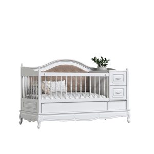 تختخواب نوزاد نوجوان تبدیل شونده با طراحی کاناپه دار بسیار شکیل و زیبا