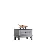 پاتختی طوسی کنار تختی کشو دار