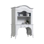 کتابخانه با میز تحریر تماما ام دی اف با طراحی شلف طبقاتی