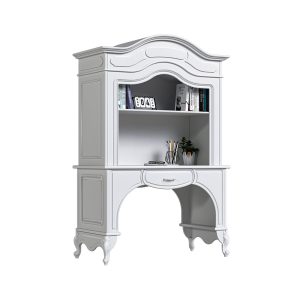 کتابخانه با میز تحریر تماما ام دی اف با طراحی شلف طبقاتی