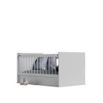 ننو و تخت نرده ای کودک و سیسمونی ثابت شده روی زمین