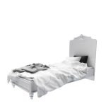 تختخواب کودک سایز نوجوان یک نفره سفید شیک