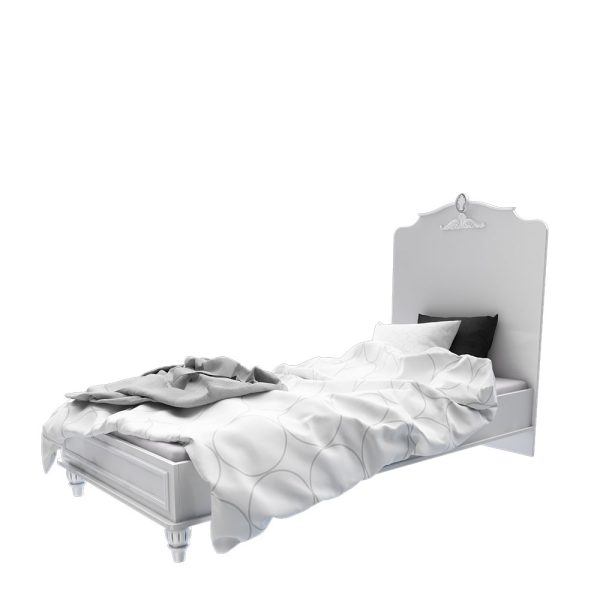 تختخواب کودک سایز نوجوان یک نفره سفید شیک