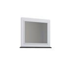 قاب آینه ساده سفید مناسب اتاق کودک نوجوان و بزرگسال