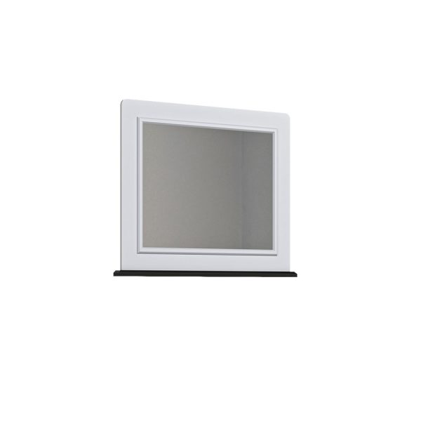 قاب آینه ساده سفید مناسب اتاق کودک نوجوان و بزرگسال