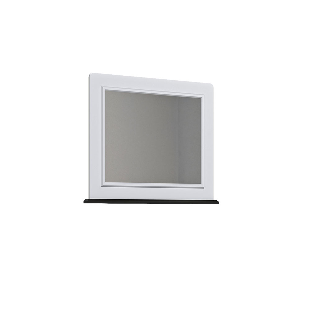 قاب آینه ساده سفید مناسب اتاق کودک نوجوان و بزرگسال