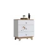 دراور سه کشو با طرح ماه و ستاره مناسب اتاق کودک