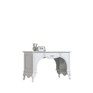 میز تحریر ساده بدون کتابخانه کشودار با پایه ظریف و شیک