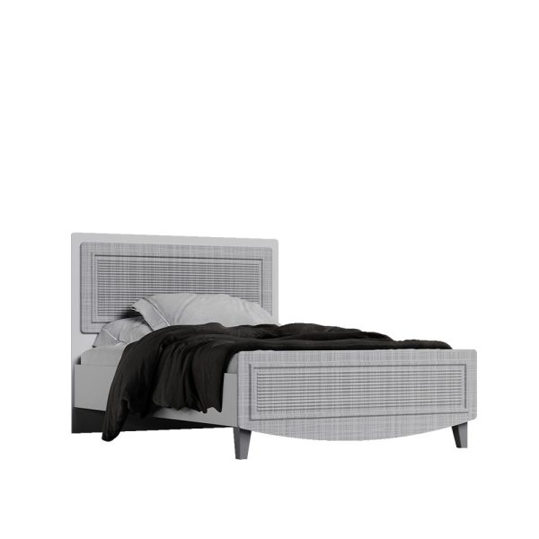 تخت خواب یک نفره عرض 120 و تخت خواب یک نفره عرض 100 طوسی و سفید اسپرت دخترانه و پسرانه