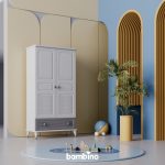 کمد دو درب سرویس سیسمونی و نوزاد مدل آرسین