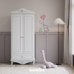 کمد دو درب جا دار سیسمونی نوزاد دخترانه