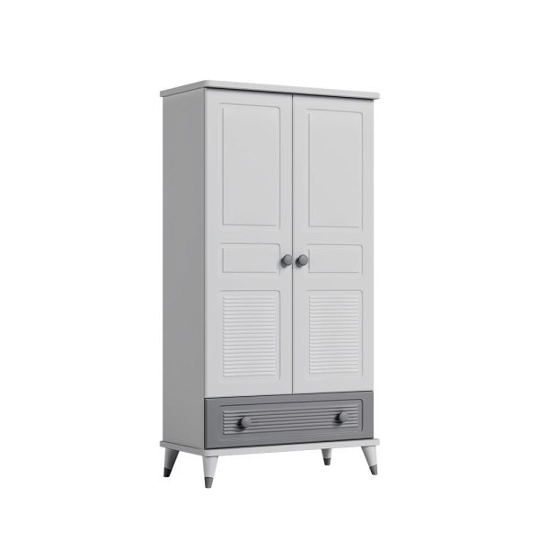 شیک ترین کمد بچه سفید طوسی کودک و نوجوان