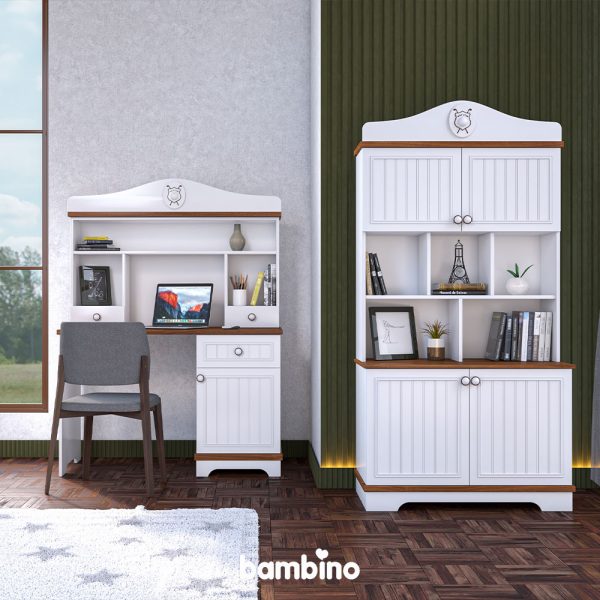 کتابخانه و میز تحریر اتاق نوجوان