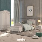 سرویس یک نفره کلاسیک به همراه تخت بزرگسال در دو سایز 100 و 120