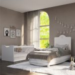 تخت نوجوان و تخت نوزاد مناسب خانواده دارای دو فرزند