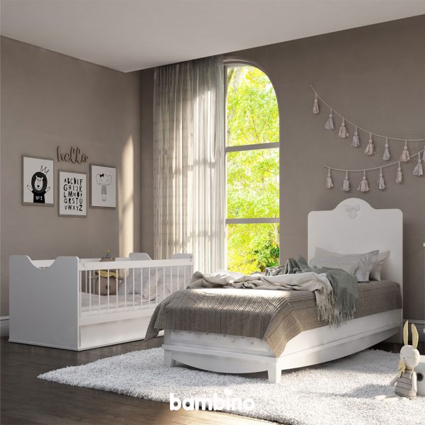 تخت نوجوان و تخت نوزاد مناسب خانواده دارای دو فرزند