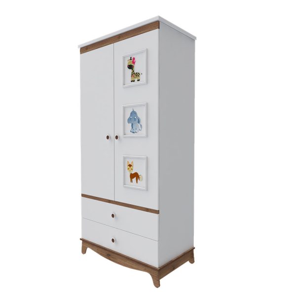 کمد اتاق بچه دو درب نوزاد و سیسمونی رایکا