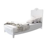 تخت بچه گانه سایز یک نفره 180 در 80 سفید