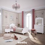 سرویس خواب یک نفره با تمام وسایل مورد نیاز تمام سفید شیک