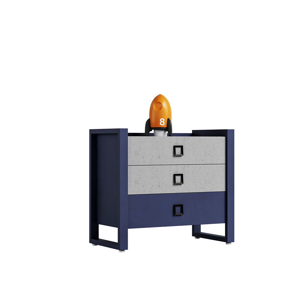 جدیدترین دراور سه کشو سرویس سیسمونی و نوزاد سورمه ای