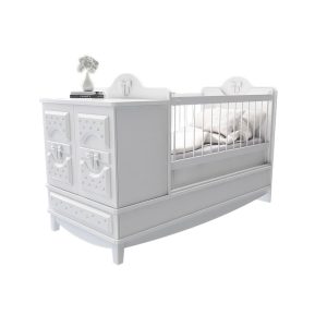 تخت نوزادی نوجوانی سیسمونی سفید شیک