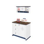 ست شلف دیواری پسرانه و دراور چوبی پسرانه مدل کاپیتان