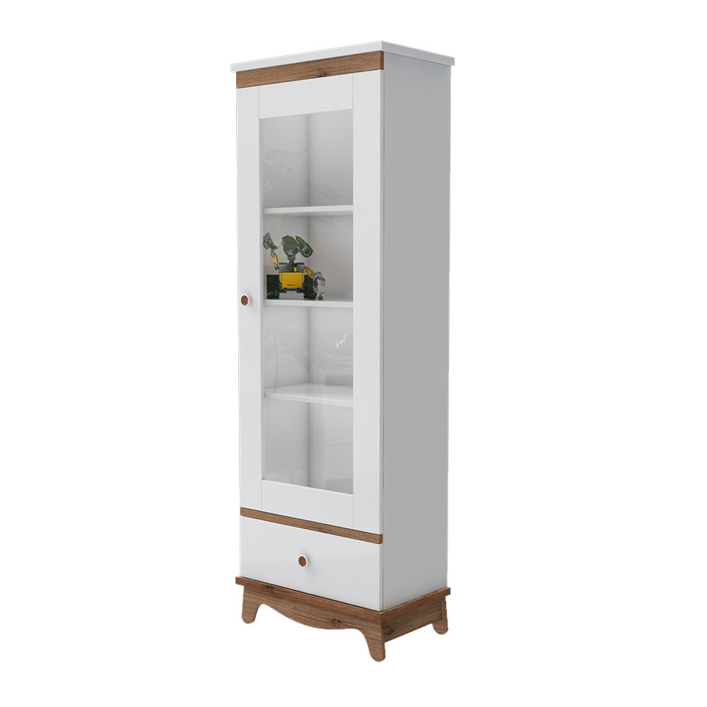 ویترین نوزاد تک درب شیشه ای اسباب بازی اتاق کودک