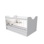 ننو و تخت نوزادی بدون گهواره سفید نوزاد با کیفیت عالی