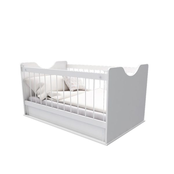 ننو و تخت نوزادی بدون گهواره سفید نوزاد با کیفیت عالی