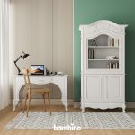 میز تحریر و کتابخانه اتاق کودک و نوجوان سفید با ابهترین کیفیت