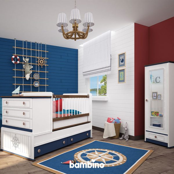 تخت و ویترین شیک و باکیفیت پسرانه مدل کاپیتان