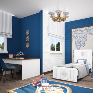 تخت و میز تحریر پسرانه کودک و نوجوان