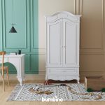 کمد دو درب تمام سفید شیک و جدید