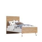 تخت ۸۰ در ۱۸۰ کودک شیک و ساده قهوه ای سفید