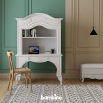 میز تحریر اتاق کودک و نوجوان به همراه شلف های کتابخانه با طراحی شیک