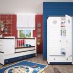 تخت و کمد پسرانه شیک و به روز طرح کاپیتان ملوان