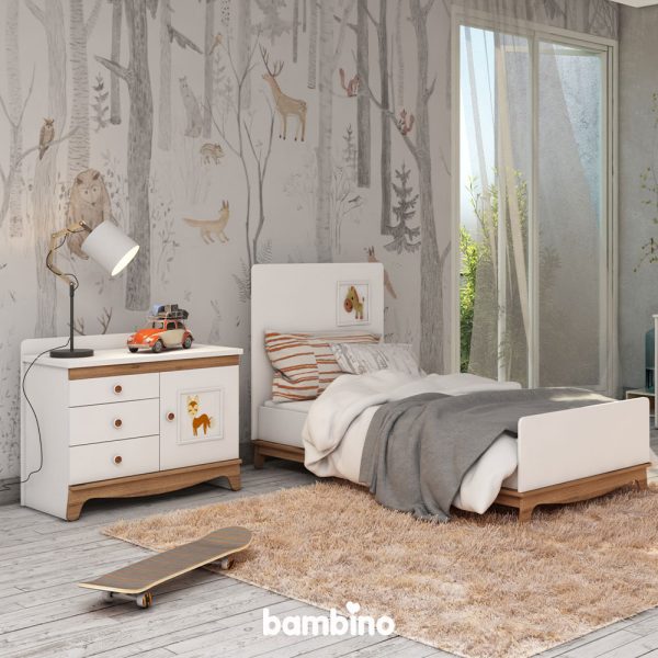 سرویس خواب کودک و نوجوان با استیکر حیوانات