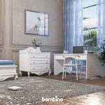 میز تحریر و دراور یا صندوق اتاق کودک