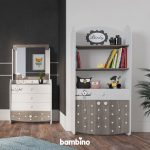 کتابخانه و میز آرایش سرویس نوجوان و یک نفره اتاق خواب