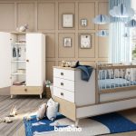 تخت نوزاد نوجوان چهار منظوره قابل تبدیل به تخت نوجوان و میر تحریر