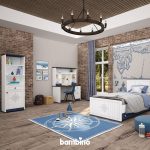 سرویس خواب یک نفره طرح ملوان پسرانه