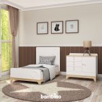 تخت خواب بچه گانه سرویس نوجوان سایز 80 و صندوق دراور