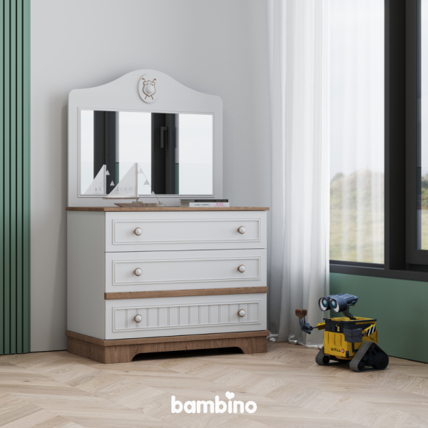 دراور و آینه سیسمونی نوزاد و اتاق خواب کودک