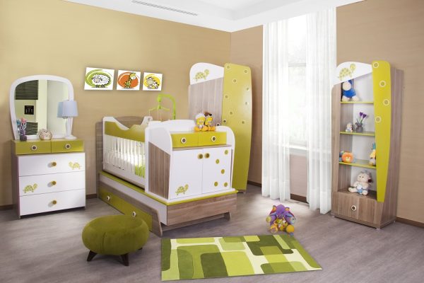 تخت چهارمنظوره سرویس سیسمونی و نوزاد مدل لاکی - تصویر 1