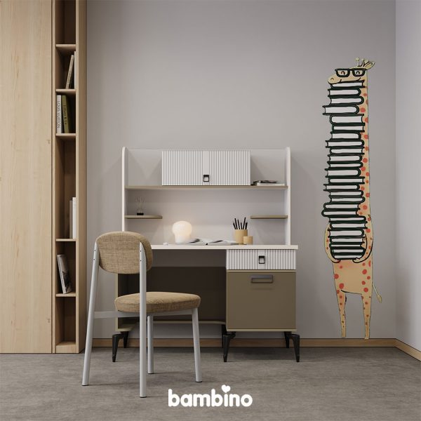 میز تحریر با کتابخانه سرویس یک نفره مدل کارمل - تصویر 2