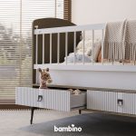 جدیدترین سرویس نوزادی با طرح شیک و سفید و کاراملی