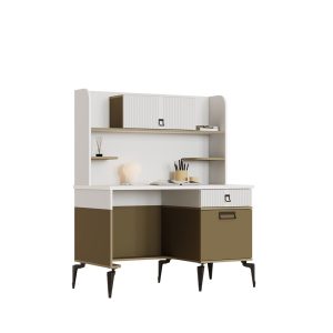 میز تحریر با کتابخانه با طراحی استاندارد مناسب دانش آموز و دانشجو