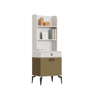 کتابخانه مدرن به همراه شلف طبقاتی و کمد و کشو جادار مخصوص اتاق خواب