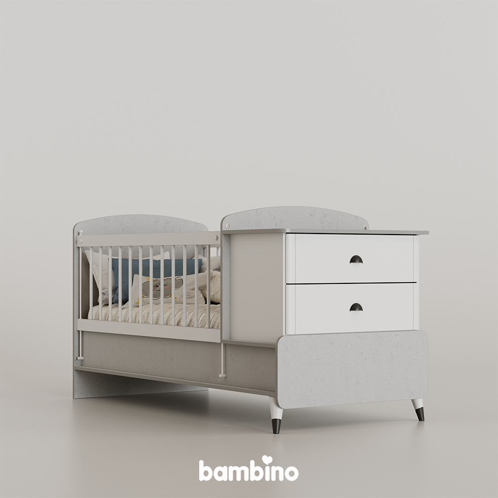 تخت نوزاد نوجوان جدید دو منظوره برند بامبینو